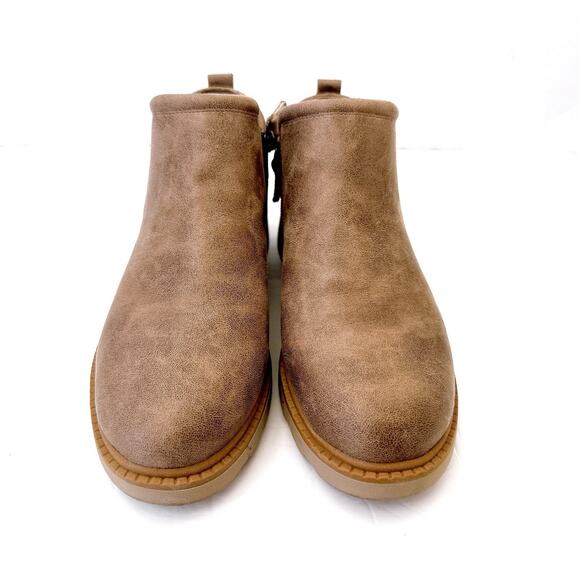 Dr Scholls Boots Women's Size 7.5 Tan Margo Manmade Lowtop Round Toe Foam Insole - Picture 3 of 8